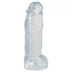   Crystal Clear Big Dong - želatínové obrovské dildo (21,5 cm)