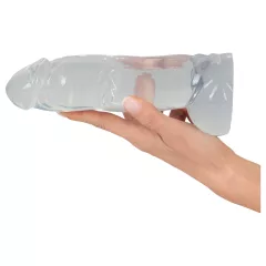   Crystal Clear Big Dong - želatínové obrovské dildo (21,5 cm)