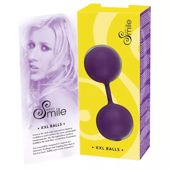 SMILE - venušine guličky XXL - veľká veľkosť - fialová