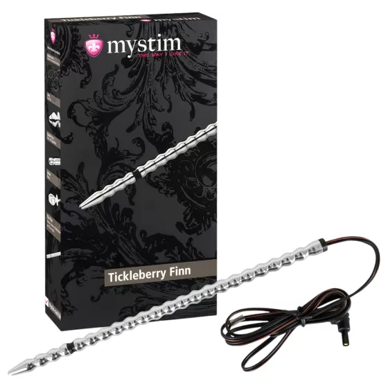 mystim Tickleberry Finn - elektro dilatátor s guľôčkami - kov