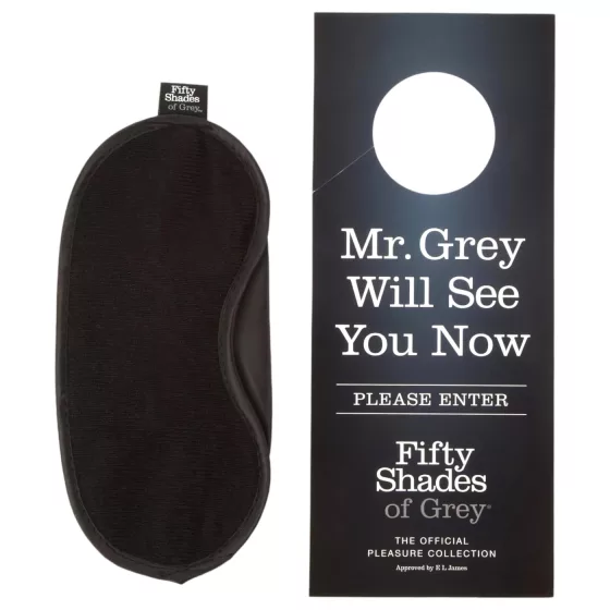 Fifty Shades of Grey - BDSM sada - putá a maska - čierna
