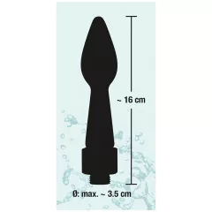   You2Toys - análna sprchová hlavica - kužeľová - silikón - čierna