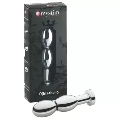  mystim O(h!)-thello - elektro análny kolík guľatý - strieborný