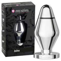   mystim Malý Ján - elektro análny plug - strieborný (veľký)