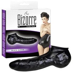   You2Toys - Latexový návlek na penis a semenníky (čierny) - Be Bizarre