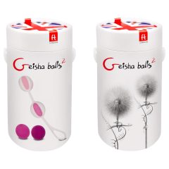   / Geisha Balls 2 - variabilná sada venušiných guličiek (ružovo-biela)