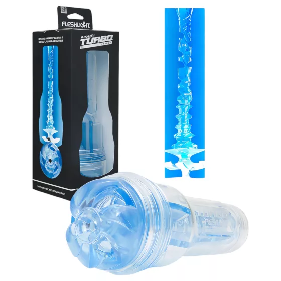 Fleshlight Turbo Thrust - mužský masturbátor s vákuom - modrý