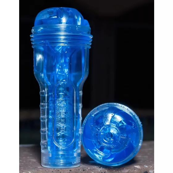 Fleshlight Turbo Thrust - mužský masturbátor s vákuom - modrý
