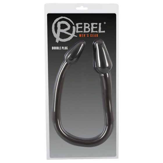 Rebel Double Plug - dvojitý análny kolík (čierny)