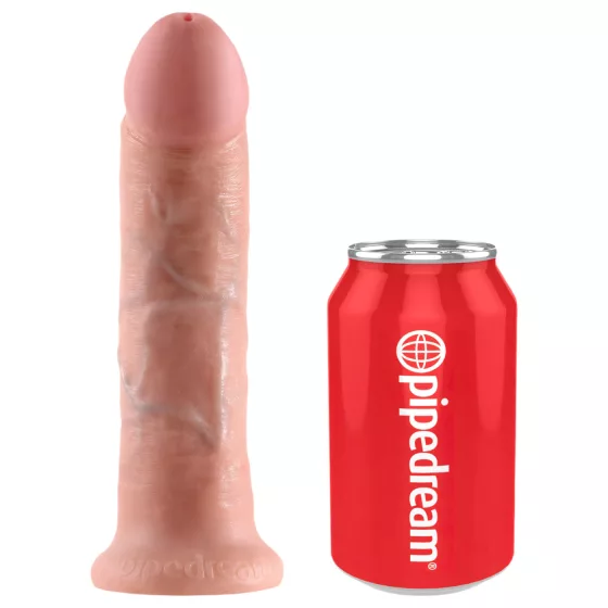 King Cock Strap-on 8 - pripínací dildo (telovej farby)