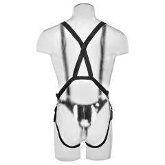 King Cock - dutý pripínací dildo s postrojom - 28 cm