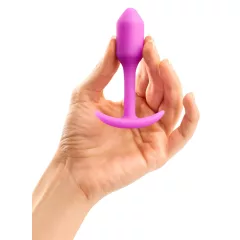   b-Vibe Snug Plug 1 - análny kolík s vnútornou záťažou (55 g, ružový)