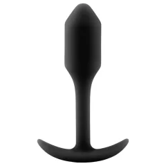   b-vibe Snug Plug 1 - análny kolík s vnútornou záťažou (55g) - čierny