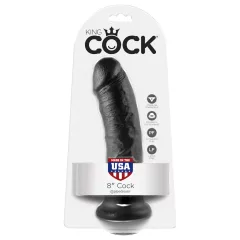 King Cock 8 dildo (20 cm, čierny)