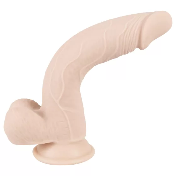 Nature Skin - realistický dildo s prísavkou (prírodný, stredný)