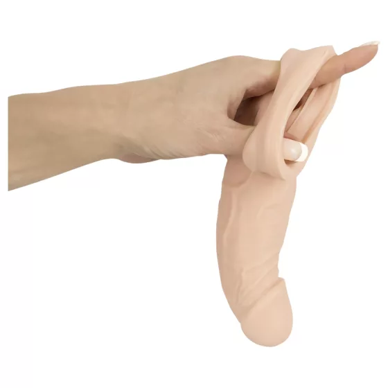 Nature Skin - Predlžovací návlek na penis s jedným krúžkom