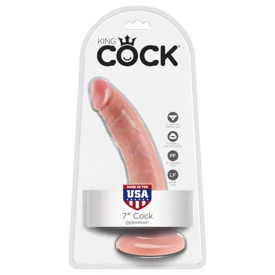 King Cock 7 dildo (18 cm, telovej farby)