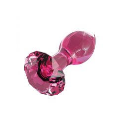 Icicles No. 79 - sklenený análny kolík (ružový)