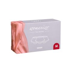  Womanizer Premium M - sada náhradných zvončekov - červená (3ks)