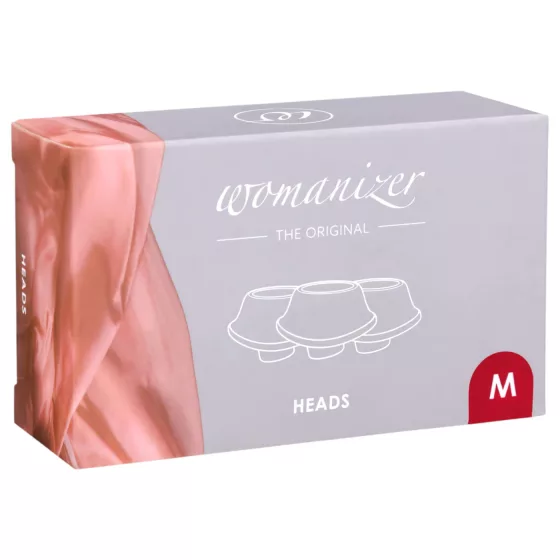 Womanizer - náhradná sacia hlavica set - červená - Premium M (3 ks)