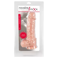   realistixxx - realistický dildó XXL - veľký 32 cm - natur