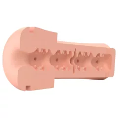   mystim Opus E Donut - elektro masturbátor (prírodná-čierna)