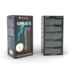   mystim Opus E Vagina - elektrický masturbátor (prírodná čierna)