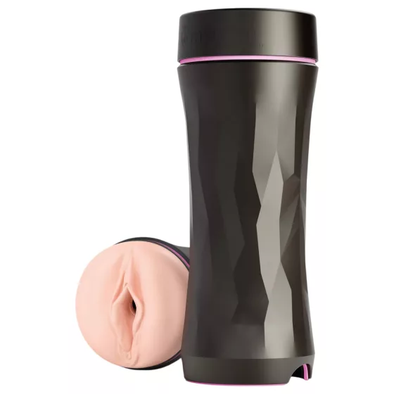 mystim Opus E Vagina - elektro umelá vagína - čierna/natúr