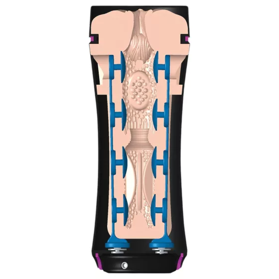 mystim Opus E Vagina - elektro umelá vagína - čierna/natúr