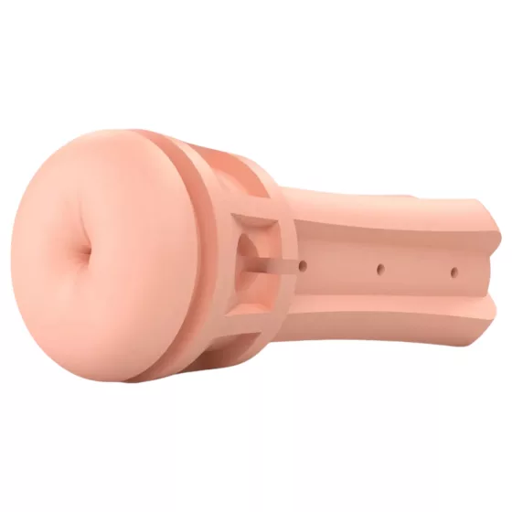 mystim Opus E Anus - análny elektro masturbátor - realistický čierno-prírodný