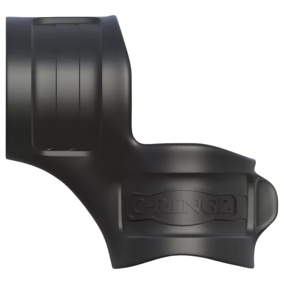 Fantasy Mr. Big - erekčný krúžok a krúžok na semenníky - čierny