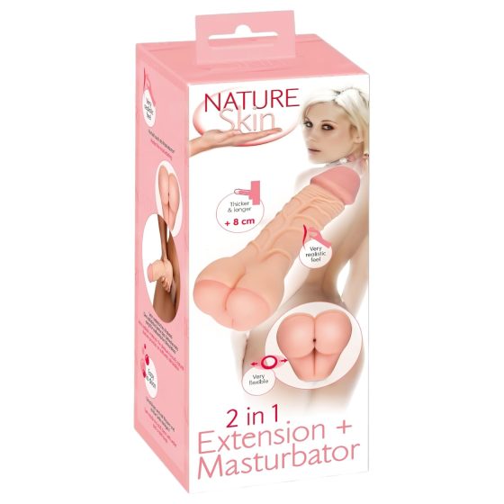 Nature Skin - 2v1 sexysedacia so zdĺžením (prírodné)