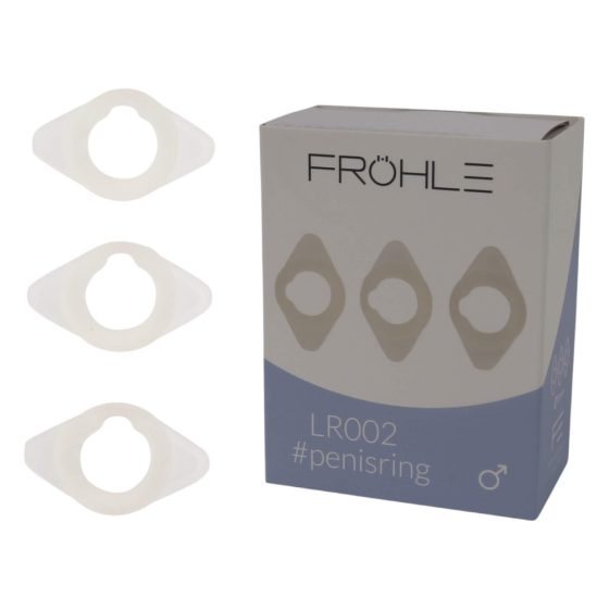 Fröhle LR002 (2,1cm) - súprava lekárskych krúžkov na penis (3ks)