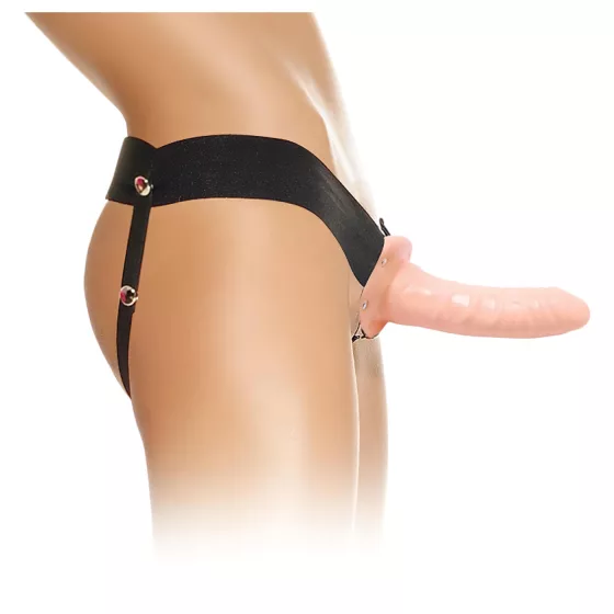 Fetish Strap-On 6 - popruh na dildo - dutý, natur farba
