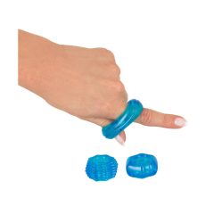  You2Toys Stretchy - trojica silikónových krúžkov na penis (modrá)