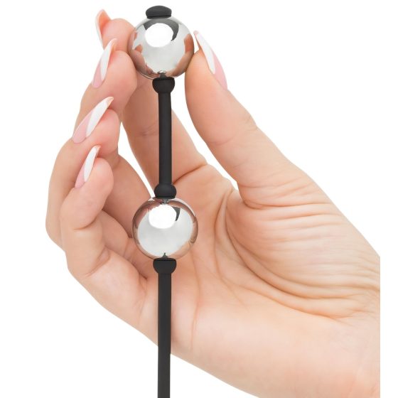 Päťdesiat odtieňov sivej Inner Goddess - mini ben-wa gulička (strieborná)