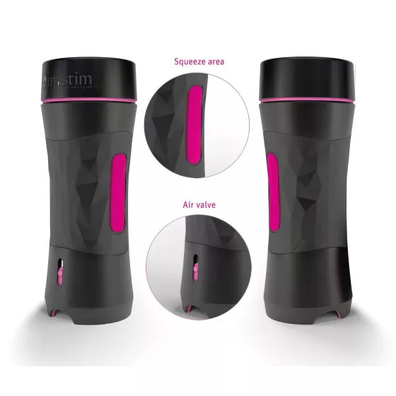 mystim OPUS Mica - realistická umelá vagína masturbátor - telová/čierna