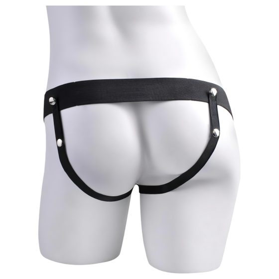 Fetish Strap-On 7,5 - pripínací, striekajúci dildo (prírodný)