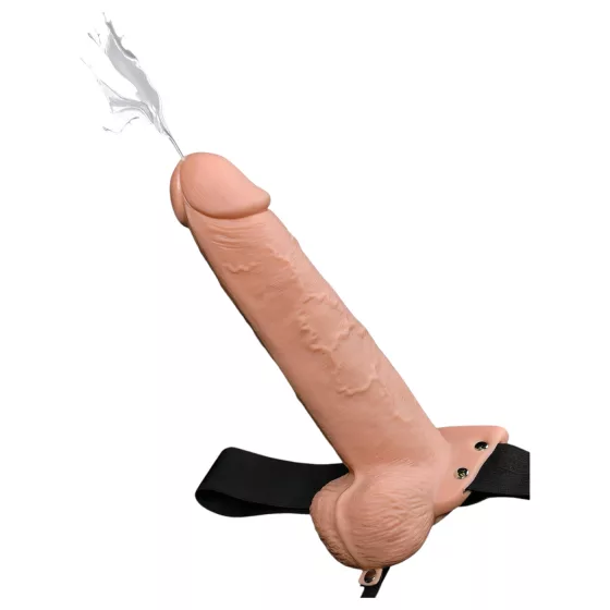 Fetish Strap-On 9 - dutý strapon s ejakuláciou - dildo natur