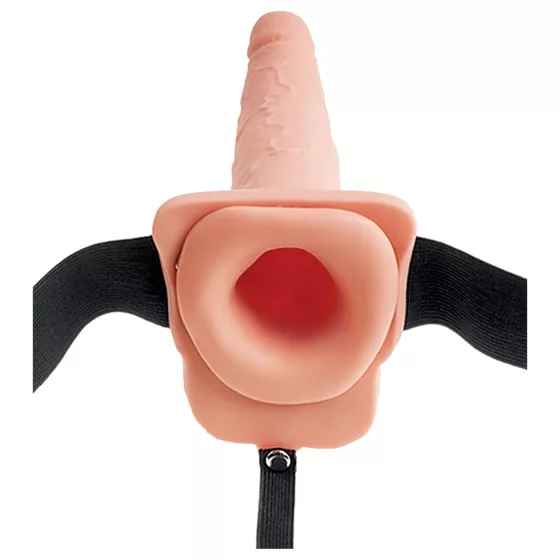 Fetish Strap-On 9 - dutý strapon s ejakuláciou - dildo natur