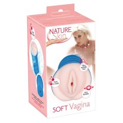   Nature Skin Soft - realistická vagína (prírodná - modrá)