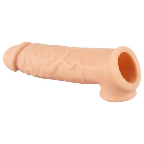 Realistixxx - Krúžkový návlek na penis - 16 cm (prírodný)