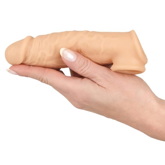 Realistixxx - Krúžkový návlek na penis - 16 cm (prírodný)