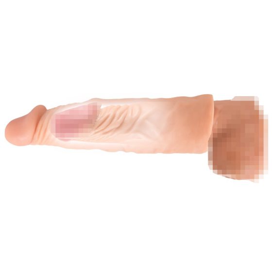 Nature Skin - predlžujúci, zhrubšujúci návlek na penis (19,5cm)