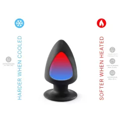 Silexd S - tvarovateľné análne dildo - 9 cm (čierne)