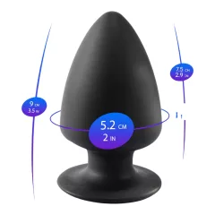 Silexd S - tvarovateľné análne dildo - 9 cm (čierne)