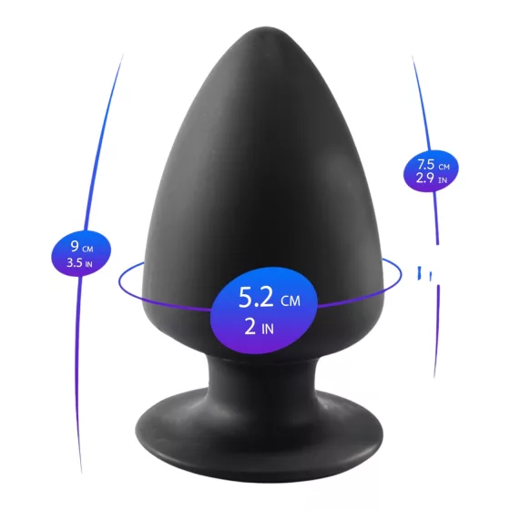 Silexd S - tvarovateľné análne dildo - 9 cm (čierne)