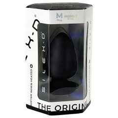 Silexd M - tvarovateľný análny kolík - 11 cm (čierny)