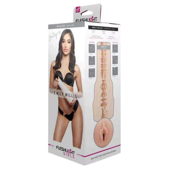 Fleshlight - masturbátor pre mužov - realistická vagína - telesná farba