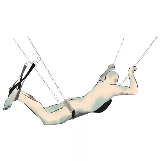 You2Toys - sex hojdačka - čierna